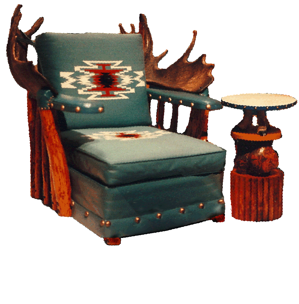 moose antler club chair